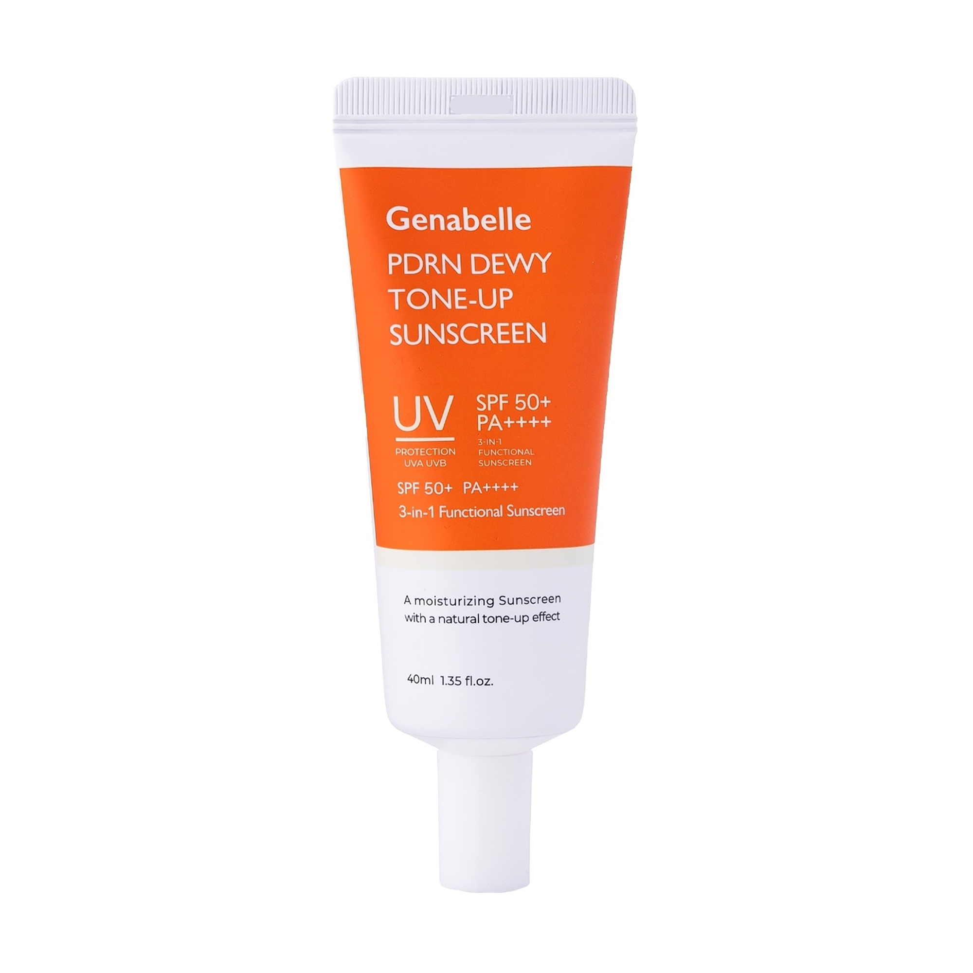 Тонувальний сонцезахисний крем для обличчя Genabelle PDRN Dewy Tone Up Sunscreen SPF50+ PA++++, 40 мл